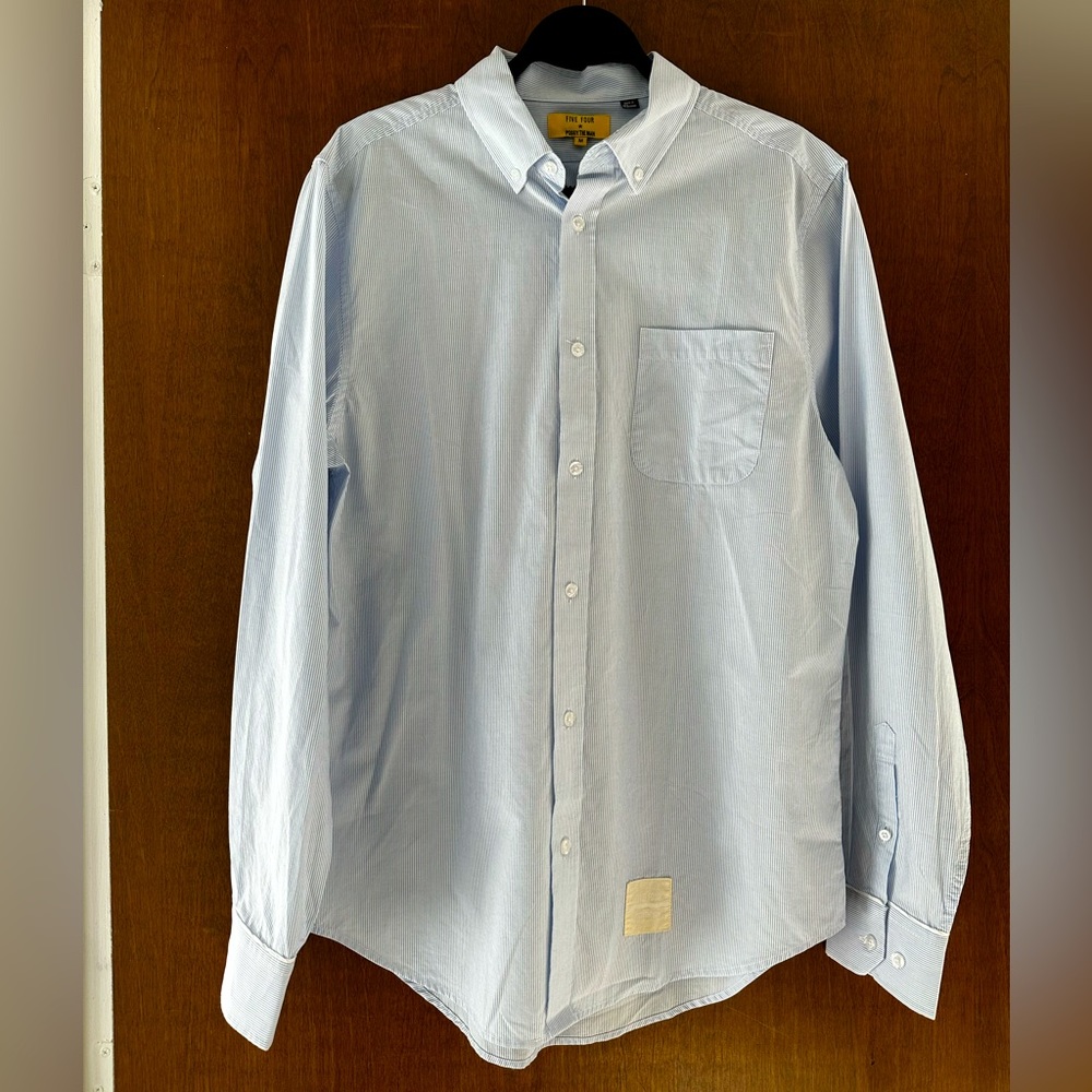 Four Five Poggy The Man Francis Buttoned Down Dress Shirt Men's Size Medium